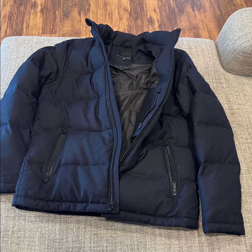 Banana Republic Navy Puffer Jacket